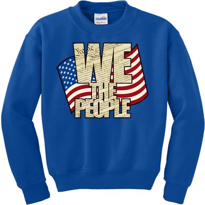 USA Flag: We The People Kids Sweatshirt