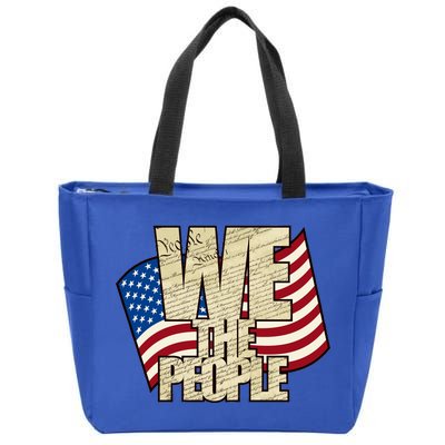 USA Flag: We The People Zip Tote Bag