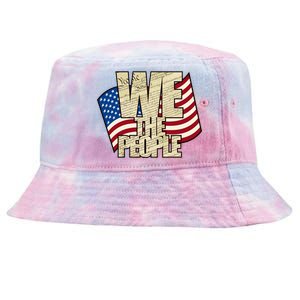 USA Flag: We The People Tie-Dyed Bucket Hat