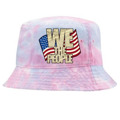 USA Flag: We The People Tie-Dyed Bucket Hat