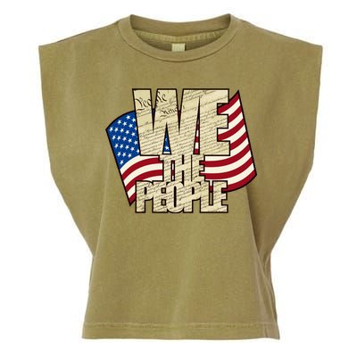 USA Flag: We The People Garment-Dyed Women's Muscle Tee