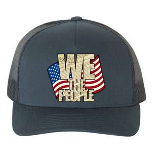 USA Flag: We The People Yupoong Adult 5-Panel Trucker Hat