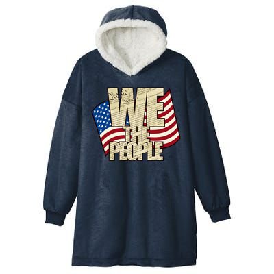 USA Flag: We The People Hooded Wearable Blanket