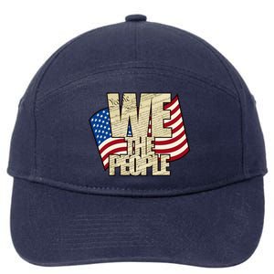 USA Flag: We The People 7-Panel Snapback Hat