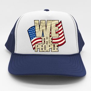 USA Flag: We The People Trucker Hat