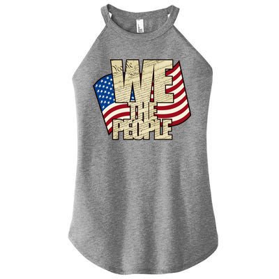 USA Flag: We The People Women's Perfect Tri Rocker Tank