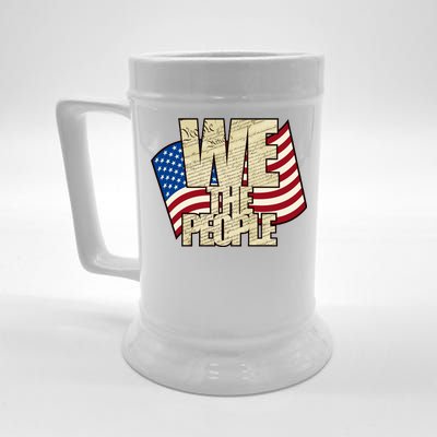 USA Flag: We The People Beer Stein