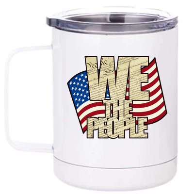 USA Flag: We The People 12 oz Stainless Steel Tumbler Cup