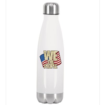 USA Flag: We The People Stainless Steel Insulated Water Bottle