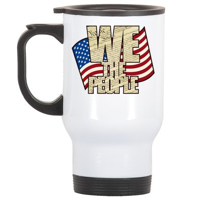 USA Flag: We The People Stainless Steel Travel Mug