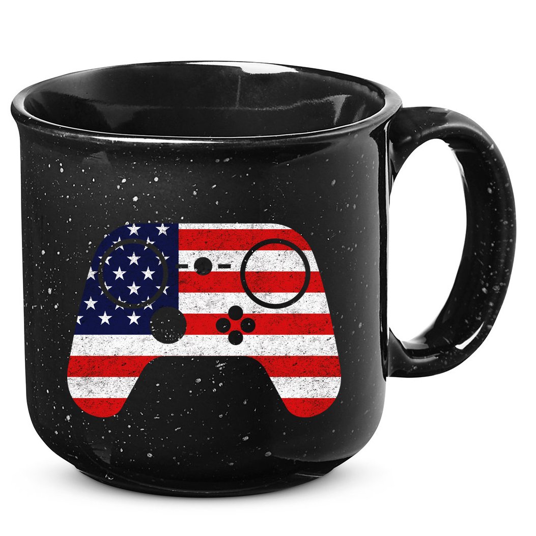 USA Gaming Controller  15oz Campfire Ceramic Mug