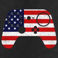 USA Gaming Controller  Crop Fleece Hoodie
