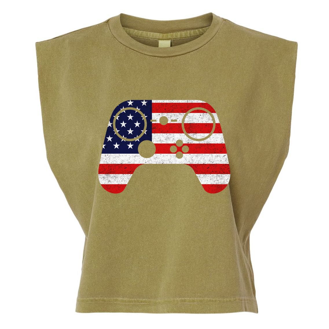 USA Gaming Controller  Garment-Dyed Women's Muscle Tee