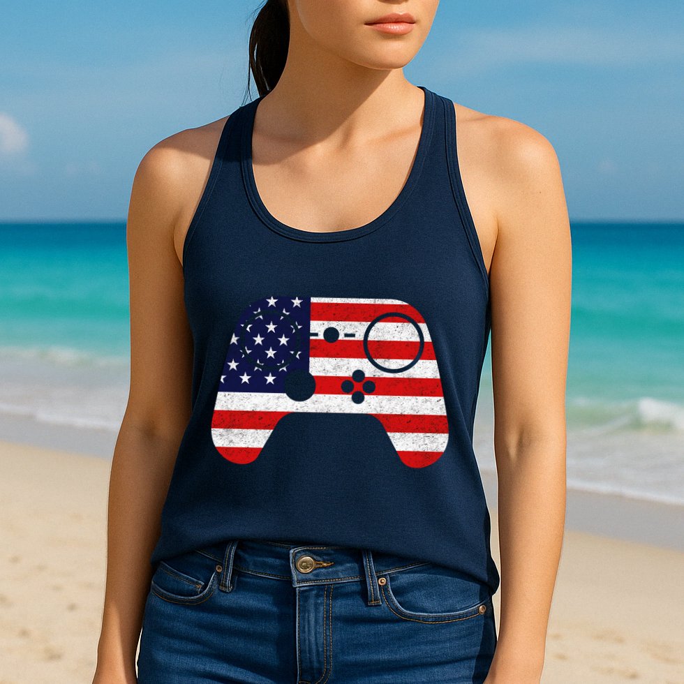 USA Gaming Controller  Womens Tank Top