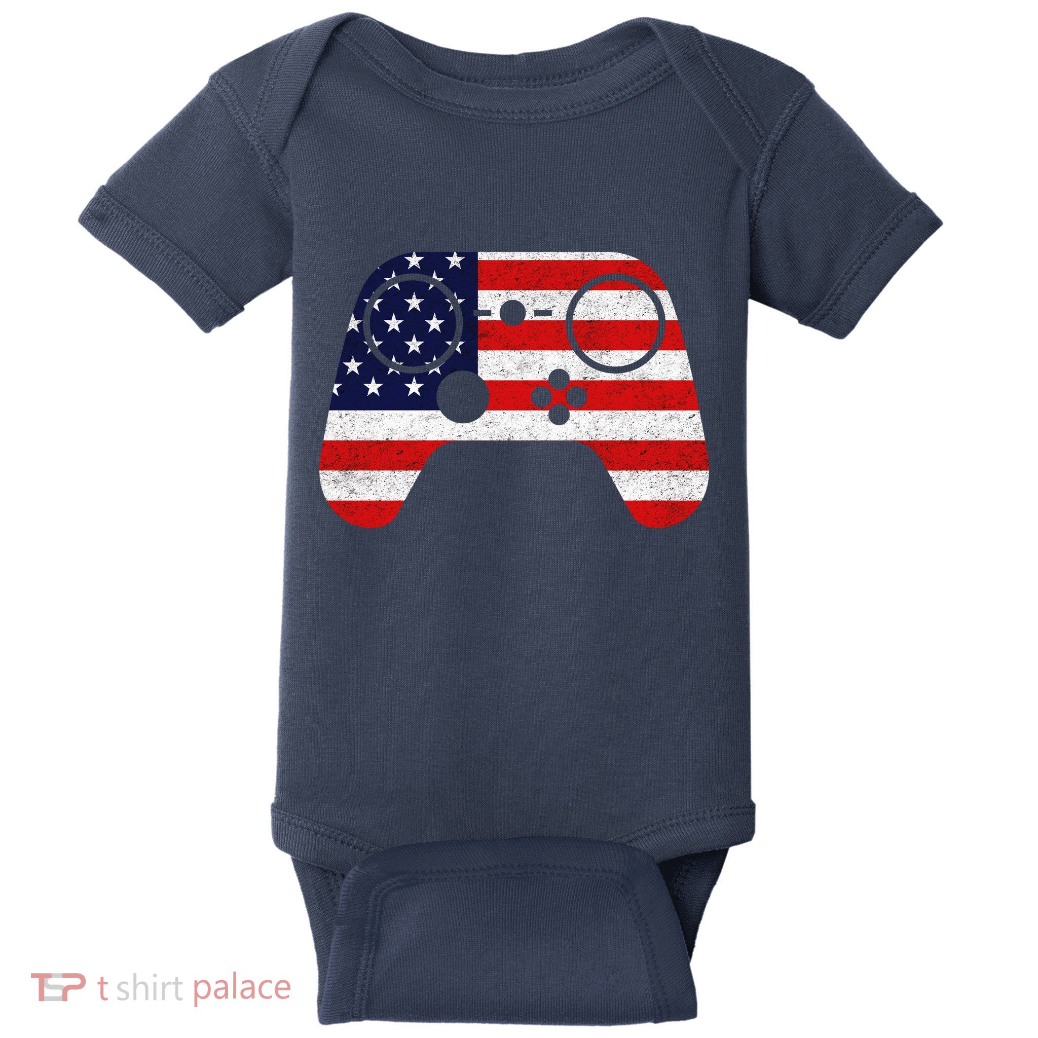 USA Gaming Controller  Baby Bodysuit
