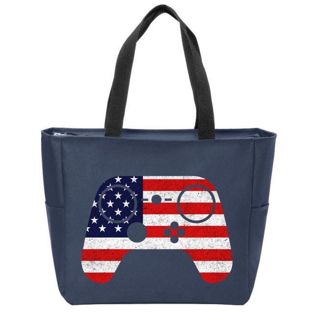 USA Gaming Controller  Zip Tote Bag