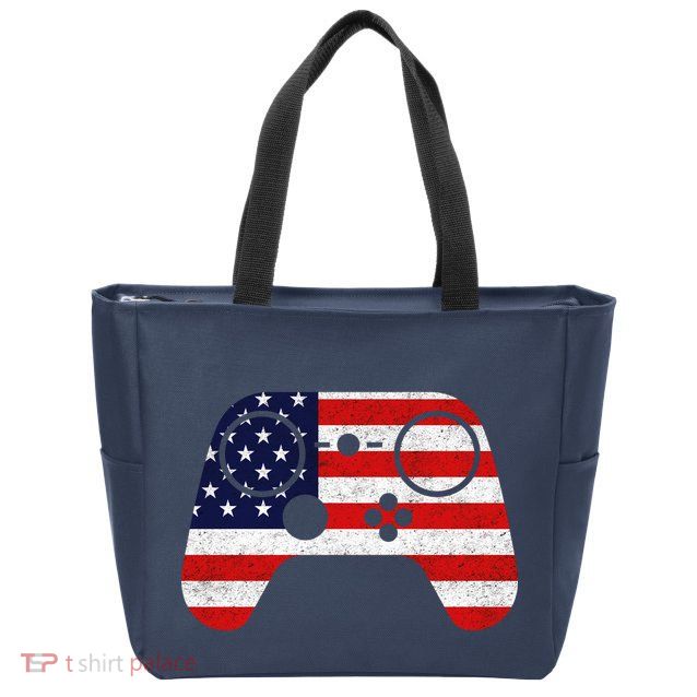 USA Gaming Controller  Zip Tote Bag
