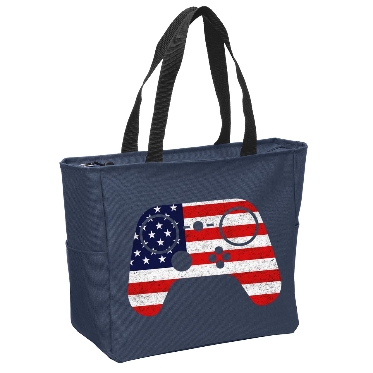 USA Gaming Controller  Zip Tote Bag