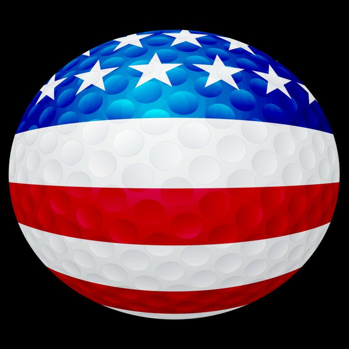 USA Golf Flag GolfBall 16 in Basic Backpack