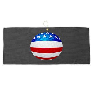 USA Golf Flag GolfBall Large Microfiber Waffle Golf Towel