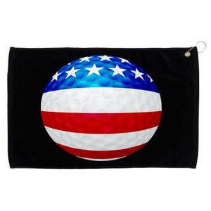 USA Golf Flag GolfBall Grommeted Golf Towel