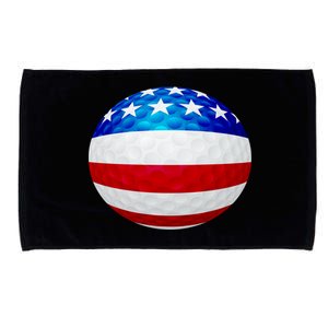 USA Golf Flag GolfBall Microfiber Hand Towel