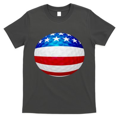 USA Golf Flag GolfBall T-Shirt
