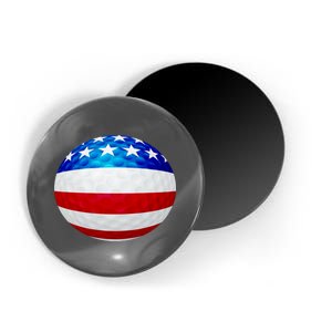 USA Golf Flag GolfBall Magnet