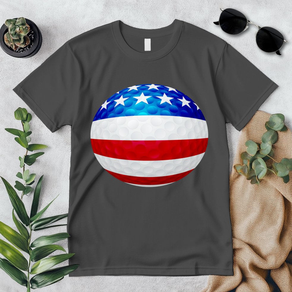 USA Golf Flag GolfBall Premium T-Shirt