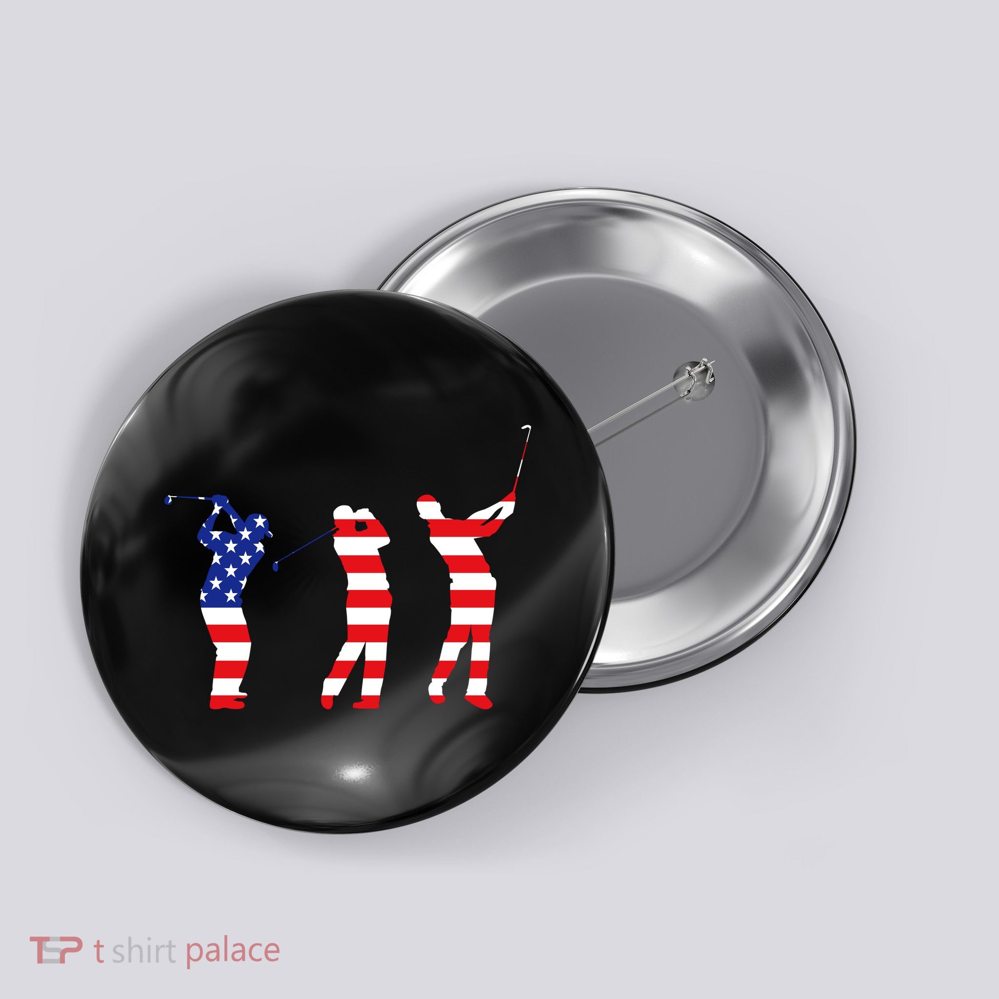 USA Golfer Button