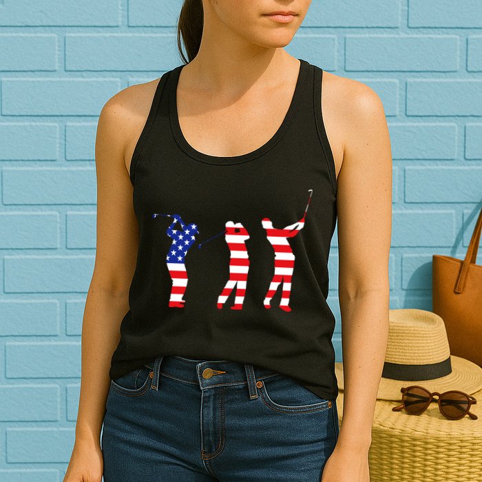 USA Golfer Womens Tank Top