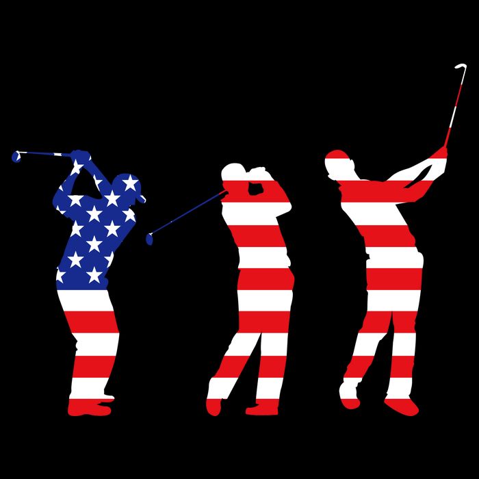 USA Golfer Womens Tank Top