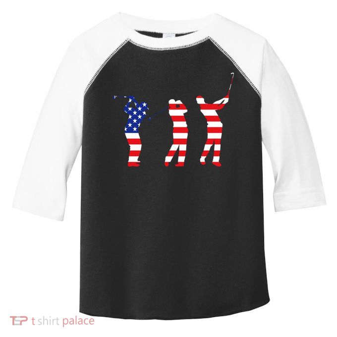 USA Golfer Toddler Fine Jersey T-Shirt