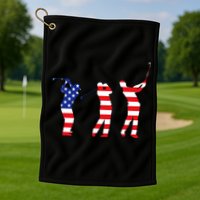 USA Golfer Golf Towel