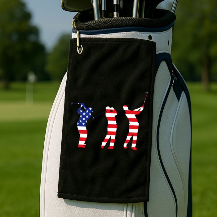USA Golfer Golf Towel
