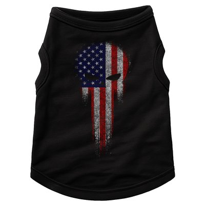 USA Grunge Skull Doggie Tank