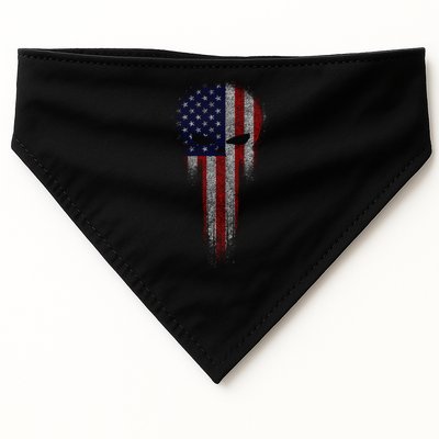 USA Grunge Skull USA-Made Doggie Bandana
