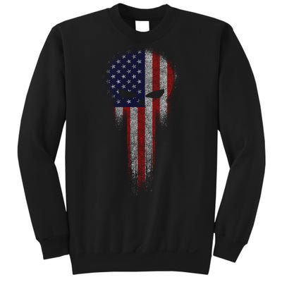 USA Grunge Skull Sweatshirt