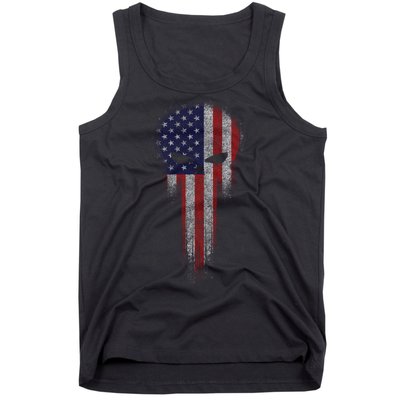 USA Grunge Skull Tank Top