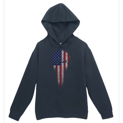 USA Grunge Skull Urban Pullover Hoodie