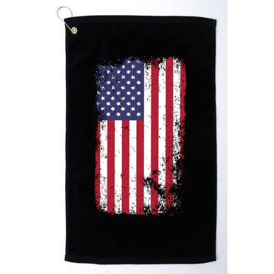 USA Grunge Vintage American Flag Golf Towel
