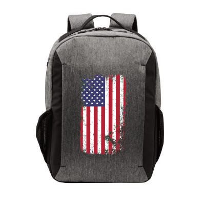 USA Grunge Vintage American Flag Vector Backpack