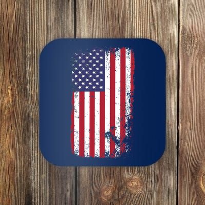 USA Grunge Vintage American Flag Coaster