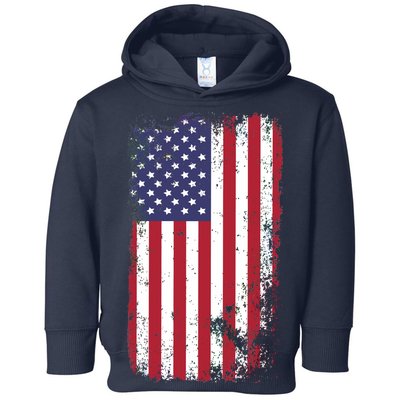 USA Grunge Vintage American Flag Toddler Hoodie