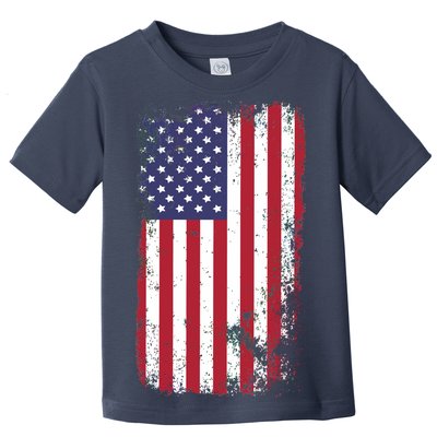 USA Grunge Vintage American Flag Toddler T-Shirt