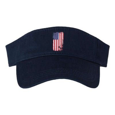 USA Grunge Vintage American Flag Valucap Bio-Washed Visor