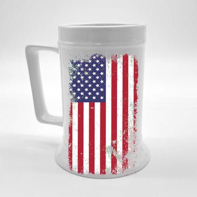 USA Grunge Vintage American Flag Beer Stein