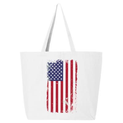 USA Grunge Vintage American Flag 25L Jumbo Tote