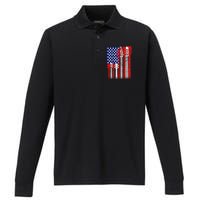 USA Guitar Performance Long Sleeve Polo