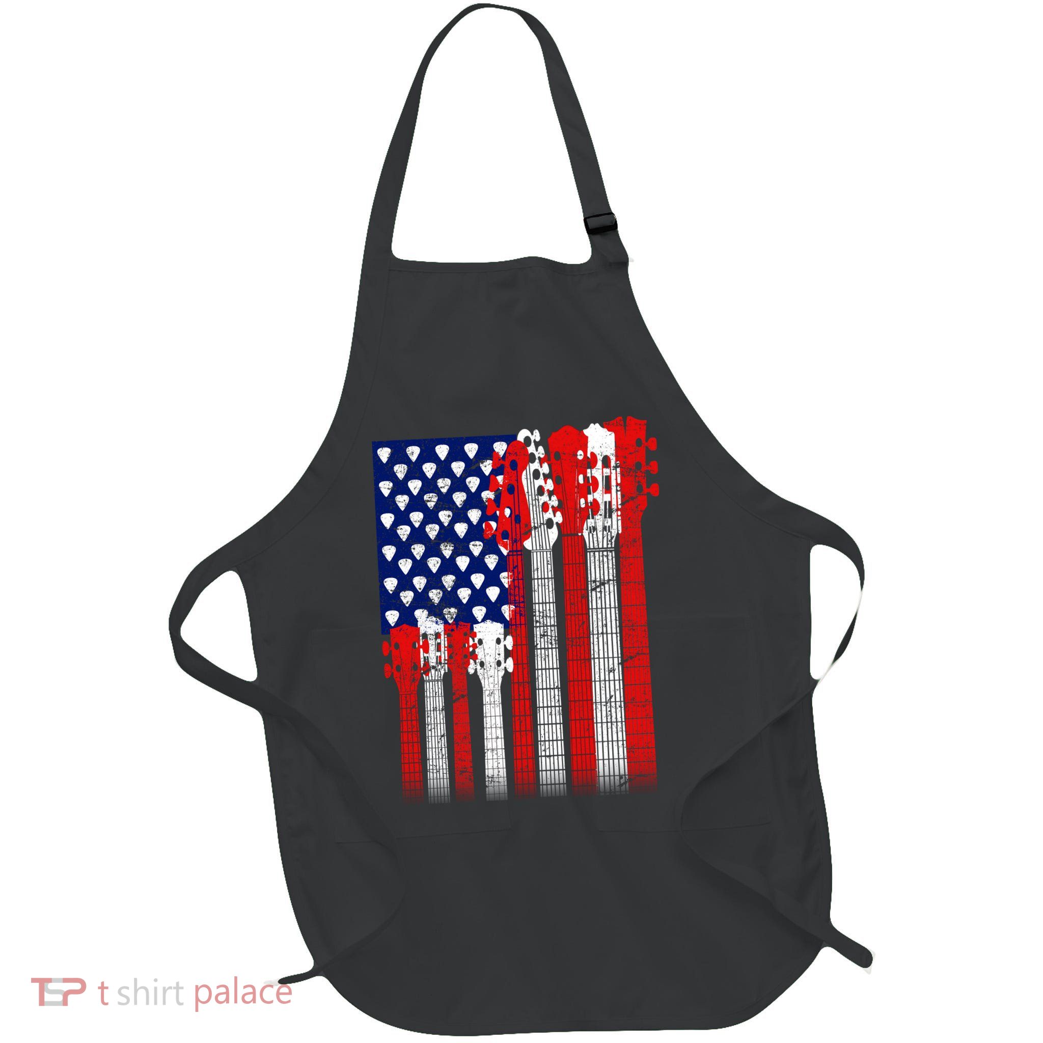 USA Guitar Full-Length Apron With Pockets
